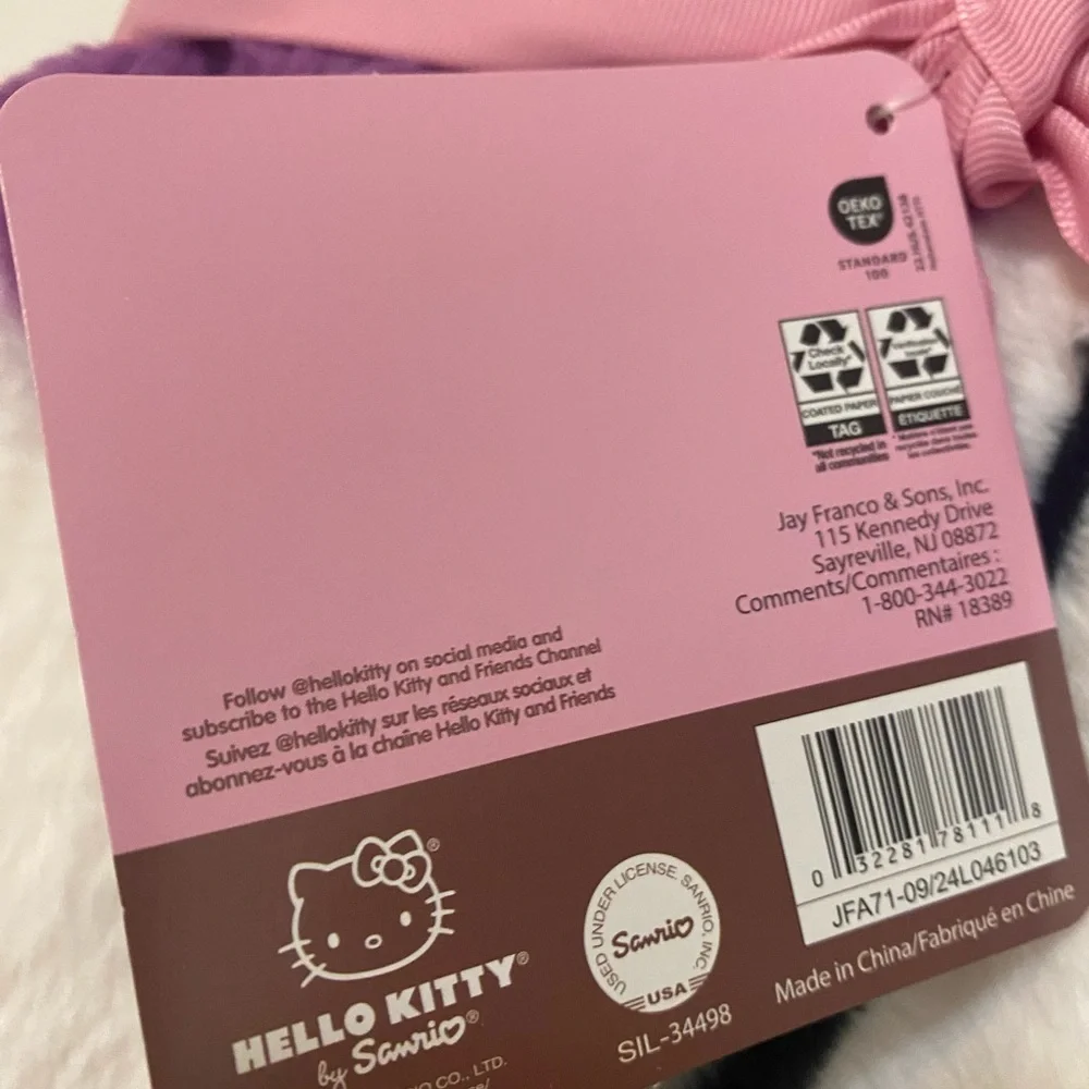 Hello Kitty Valentines Day Faux Rabbit Fur Throw